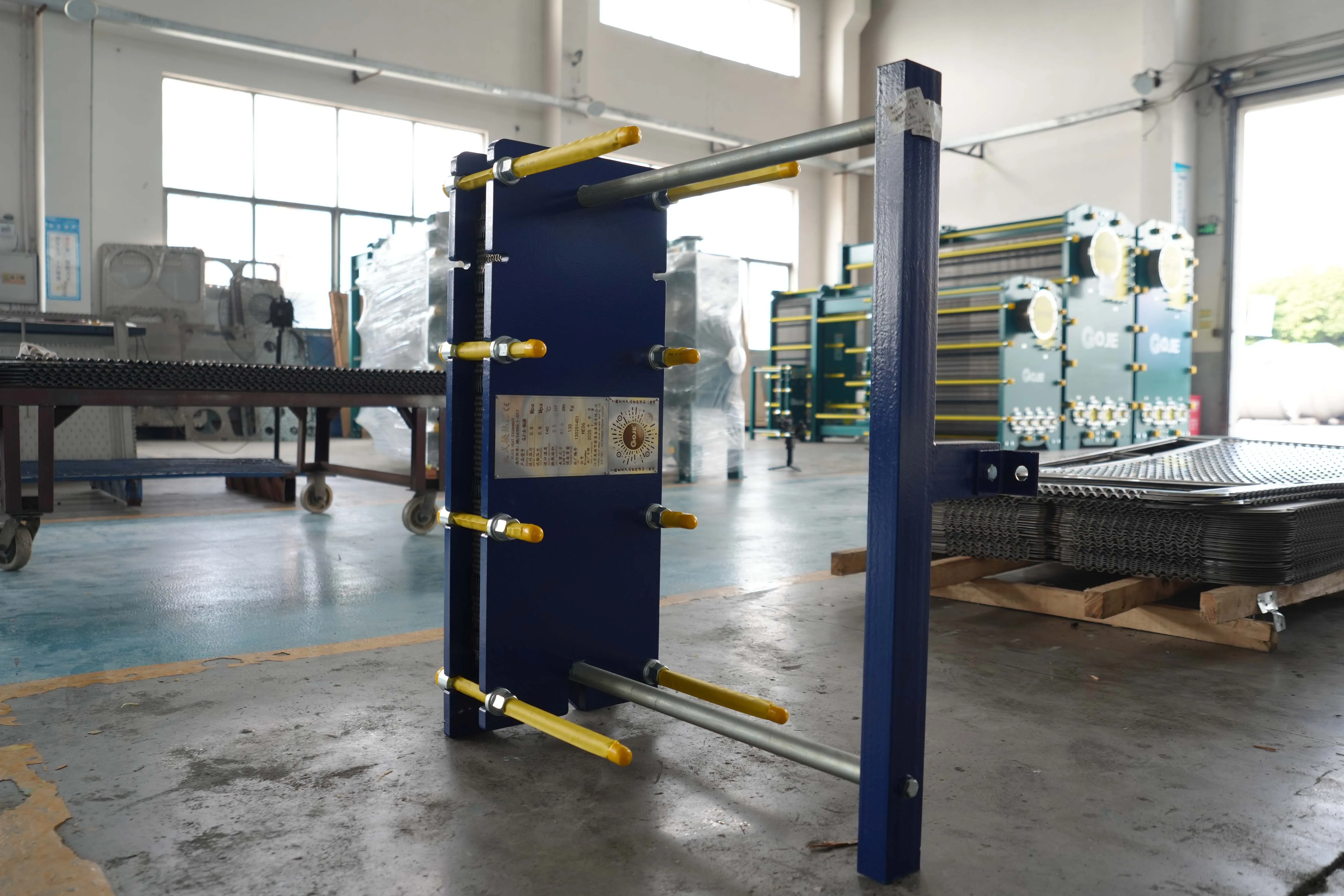 Removable plate heat exchanger